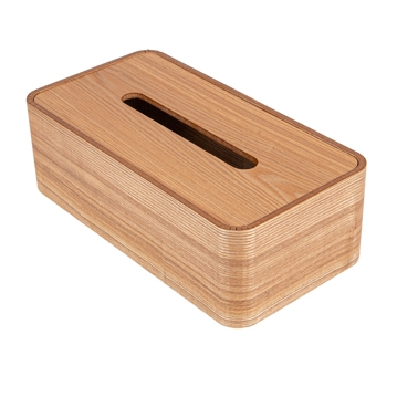 Dispensador de Lenos Faciais Madeira Natural 265x140x85mm