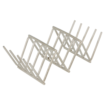 Mini Rack para Tacos em Arame de Inox 118x51x37mm 12 un