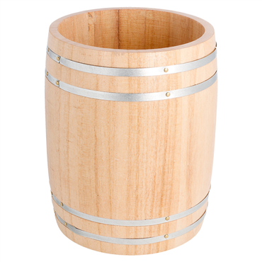 Mini Barril em Madeira para Condimentos 115x138mm 1 un