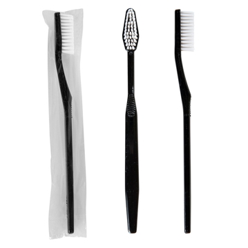 Escova de Dentes Plstico PS Preto Individual 155x10x15mm 100 un