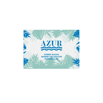 Touca de Duche Branco em PE Individual Azur 60x105mm 250 un