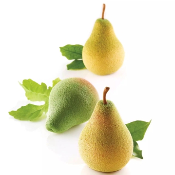 Molde de Silicone para Pastelaria P�ra e Figo 5x115ml 60x55x76mm