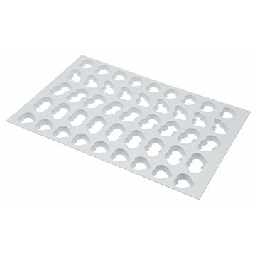 Grelha de Plstico para Biscoitos Corao