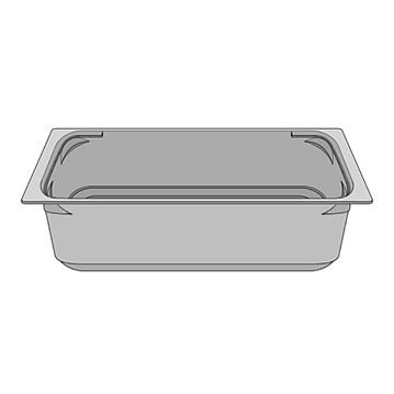 Cuba em Plstico Cinzento para Gelado 5000ml Caixa 92