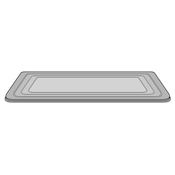 Tampa de Plstico Transparente para Cuba de Plstico 4750ml Caixa 240
