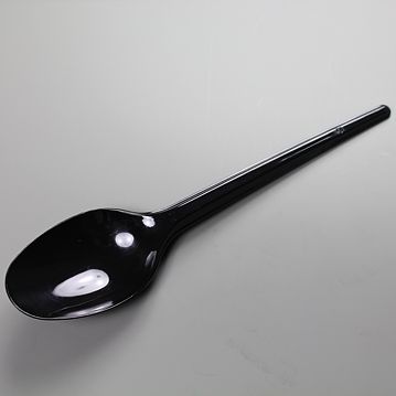 Colher de Plstico Preto de Sopa Econmico 162mm 2500un