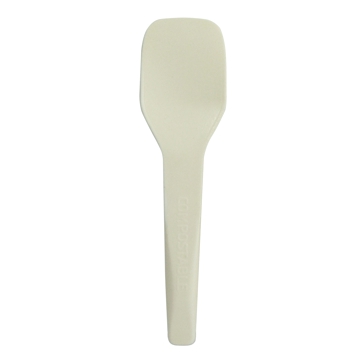 Colher de Gelado 80mm Biodegradvel e Compostvel 1800un