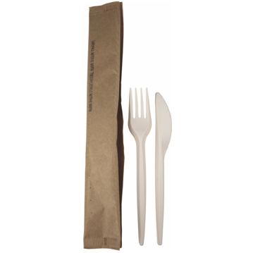 Conjunto Garfo + Faca 160mm Mater-Bi 500 un