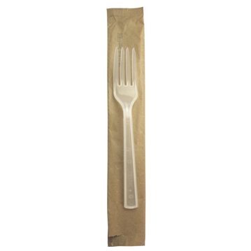 Garfo de Plstico PLUS 180mm REUSE Embrulhado Individualmente 750 un
