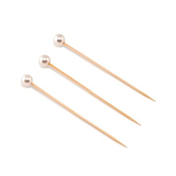 Pick em Bamb Bola Prola 120mm 100 un