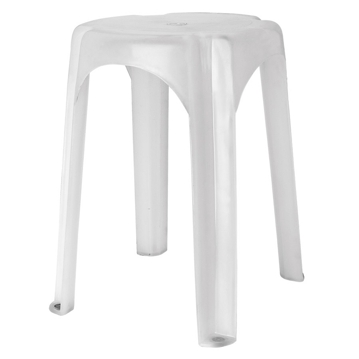 Banco de Plstico PP Branco para Casa de Banho 320x440mm 1 un