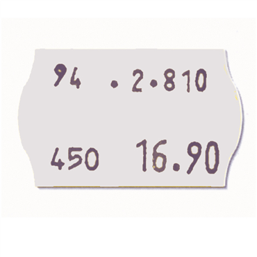 Rolo de Etiquetas Autocolantes 26x16mm para Etiquetadoras 0309870 e 0309871 20x1000un