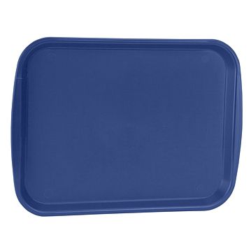 Tabuleiro de Refeio em Plstico 300x410mm Azul 10 un