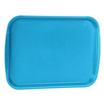 Tabuleiro de Refeio em Plstico 300x410mm Cian 10 un