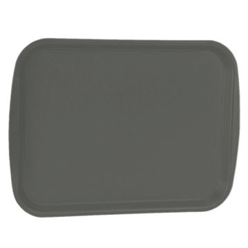 Tabuleiro de Refeio em Plstico 300x410mm Cinzento 10 un