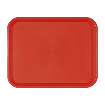 Tabuleiro de Refeio em Plstico 304x414mm Vermelho 1 un