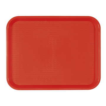 Tabuleiro de Refeio em Plstico 275x355mm Vermelho 1 un