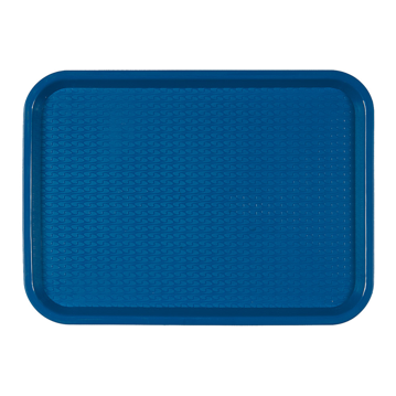 Tabuleiro de Refeio em Plstico 275x355mm Azul 1 un