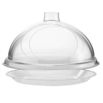 Cupula Gourmet Redonda em Acrilico 385x215mm
