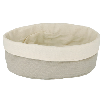 Cesta para Po em Algodo Creme/Cinzento 150x200x70mm 12 un