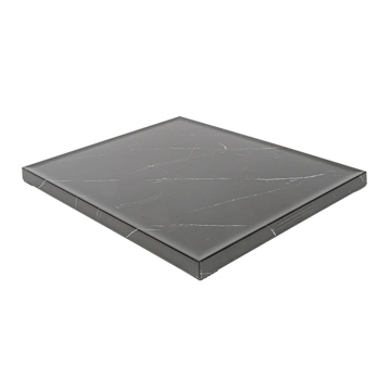 Placa Semelhante a Mrmore Preto em Melamina 325x265x17mm 1 un