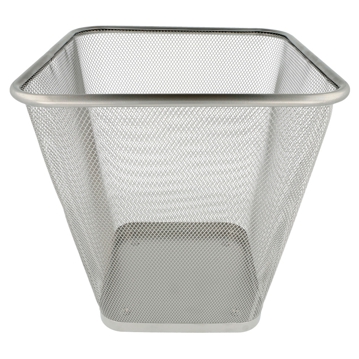 Papeleira de Quarto Quadrada Ao Prateado 12L 270x270x297mm