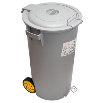 Contentor Multiusos 80 L com Tampa e Rodas