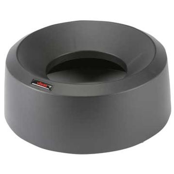 Tampa Funil Preto para Balde do Lixo Iris