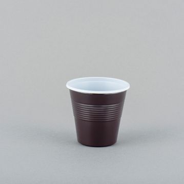 Copo Plstico Caf Branco+Castanho 80ml Caixa 50x100