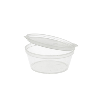 Copo com Tampa em Plstico PP para Molhos - 60ml Transparente 20x50 un