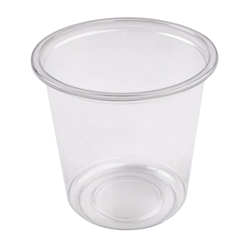 Contentor Redondo em PET/RPET Transparente 750ml 10x50 un