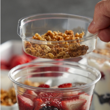 Insert Pl�stico PET 4oz para copos 12-20-24oz Caixa 1000