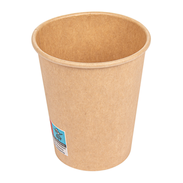 Copo de Carto para Bebidas Quentes 237ml 8oz - Kraft 20x50 un