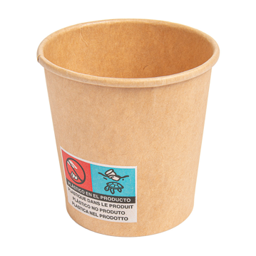 Copo de Carto para Bebidas Quentes 120ml 4oz - Kraft - 20x50 un