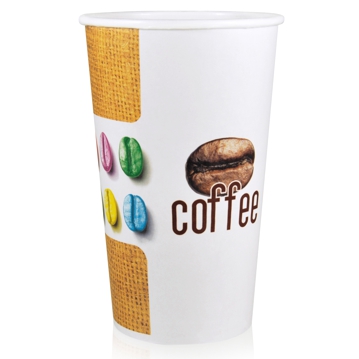 Copo de Carto para Bebidas Quentes 580ml 20oz Juta 10x100 un