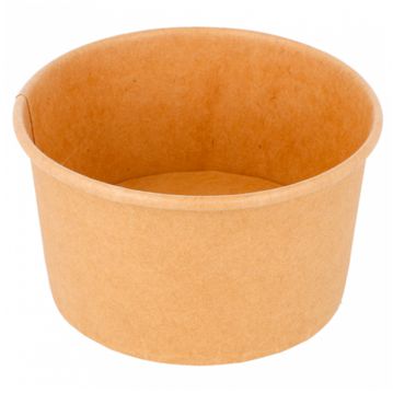 Copo Carto Kraft Castanho para Gelado 190ml 73/88x51mm 20x50 un