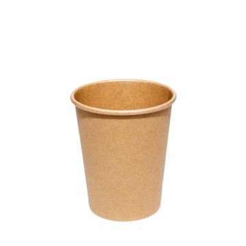 Copo Carto Kraft+PLA para Bebidas Quentes 240ml 8oz 1000un