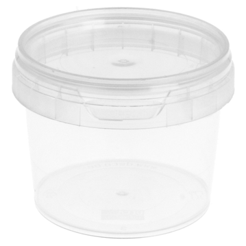 Recipiente de Plstico PP + tampa Transparente Inviolvel 120ml 69x52mm 1000 un