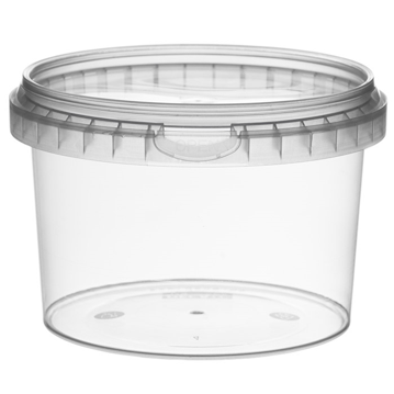 Recipiente de Plstico PP + tampa Transparente Inviolvel 565ml 118x80mm 264 un