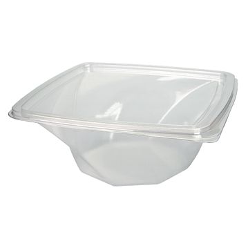 Saladeira Plstico RPET Twirl 500ml 160x160x60mm 400 un