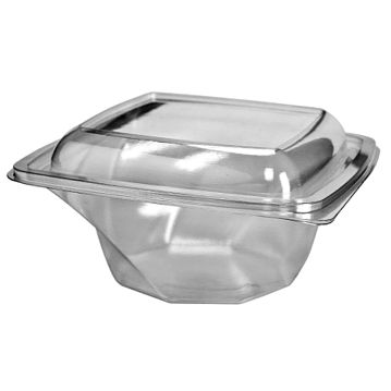 Tampa Plstico RPET Alta para Saladeira Twirl 1000/1500ml 195x195x30mm 400 un