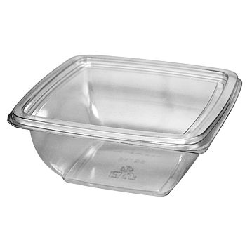 Tampa Plstico Rasa para Saladeira Twirl 500/750ml 160x160x0mm PP 400 un