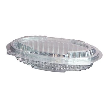 Saladeira Plstico Oval 250g 180x120x40mm RPET Tampa Normal 400 un