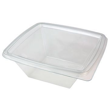 Saladeira Plstico Clear 1000ml 195x195x73mm RPET transparente 400 un