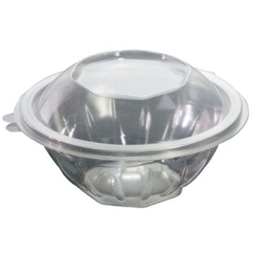 Saladeira Plstico Redonda 500ml 155x155x66+27mm PP com tampa Caixa 300