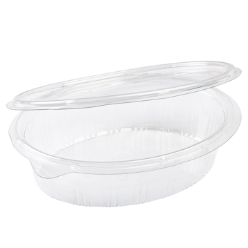 Embalagem Pl�stico PET/RPET Oval Elipack 390ml 166x129x45mm 600 un