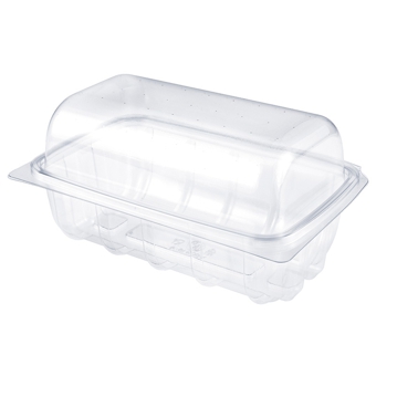 Embalagem de Plstico Transparente para Pastelaria 4 Compartimentos 124x195x97mm 480 un