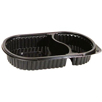 Contentor para Micro-ondas M8010 com 2 Compartimentos 235x145x35mm 400 un