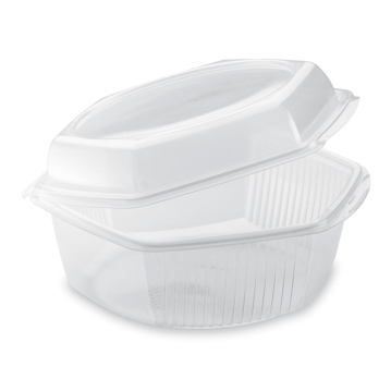 Contentor para Micro-ondas Hexagonal ATP1500 Transl�cido 1500ml 218x205x98mm 150 un
