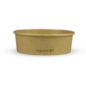 Contentor Rectangular Kraft Vegware 500ml 16OZ 150/128x50mm 6x50 un